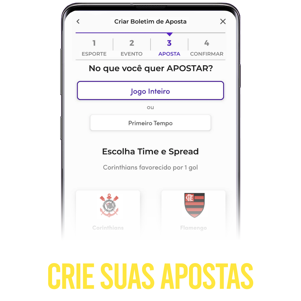 crie suas apostas diferenciais